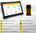 Humzor ND566E Truck Scanner BT5.0 Special Functions Vehicle Heavy Truck Diagnostic Tools With Rugged Tablet