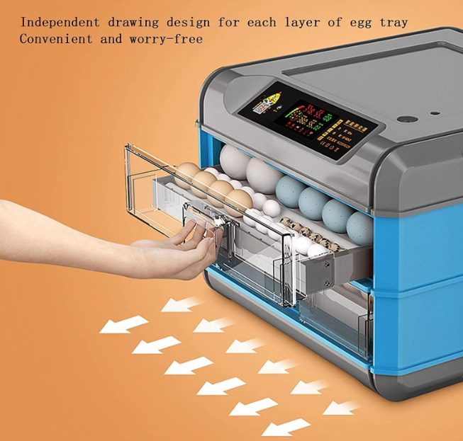 Incubateur D'oeufs, Incubateur Volaille, Couveuse Intelligente 128-300 Oeufs Avec éclairage Grand Incubateur Automatique Intelligent, Pour Poulets Canards Oies Oiseaux,300Egg