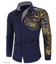 Homme Chemise Boutonnée Col de Chemise Chemise Noir Blanc Vin Manches Longues Col Graphique Été Printemps Robe de Soirée de Mariage