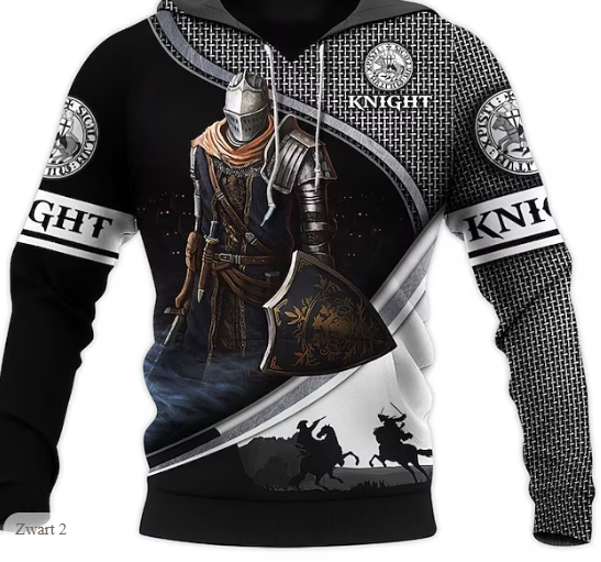 The Last Templar Crusader Knights Templar Crusader Sweat à capuche Dessin Animé Manga Anime Graphique Sweat à capuche Pour Homme Femme Unisexe Adulte Impression 3D 100 % Polyester