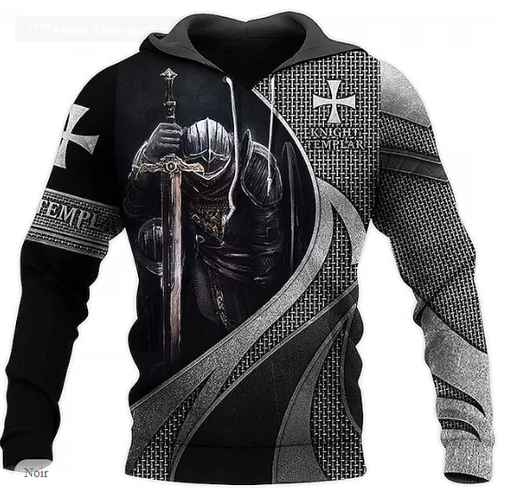 The Last Templar Crusader Knights Templar Crusader Sweat à capuche